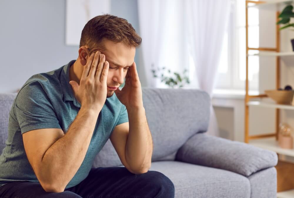 homme frustré